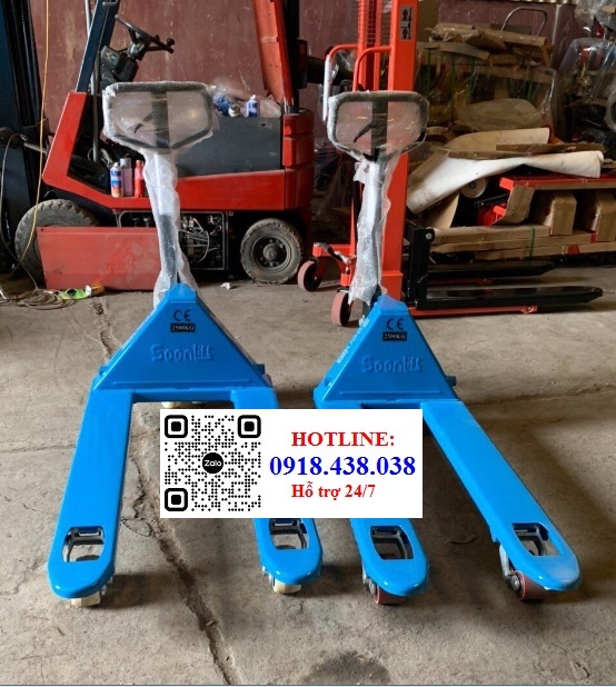 Xe nâng tay cơ, xe nâng tay kéo pallet 2-5 tấn giá rẻ
