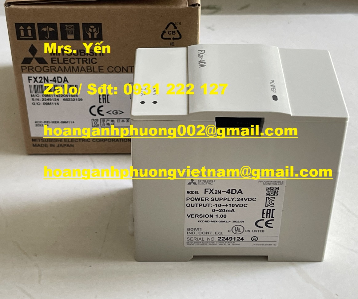 FX2N-4DA MÔ ĐUN MỞ RỘNG MITSUBISHI  GIÁ TỐT TẠI HOÀNG ANH PHƯƠNG