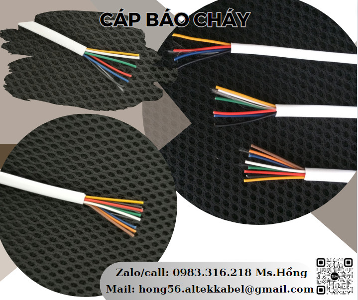 Cáp tín hiệu báo cháy 4x0.22, 6x0.22, 8x0.22