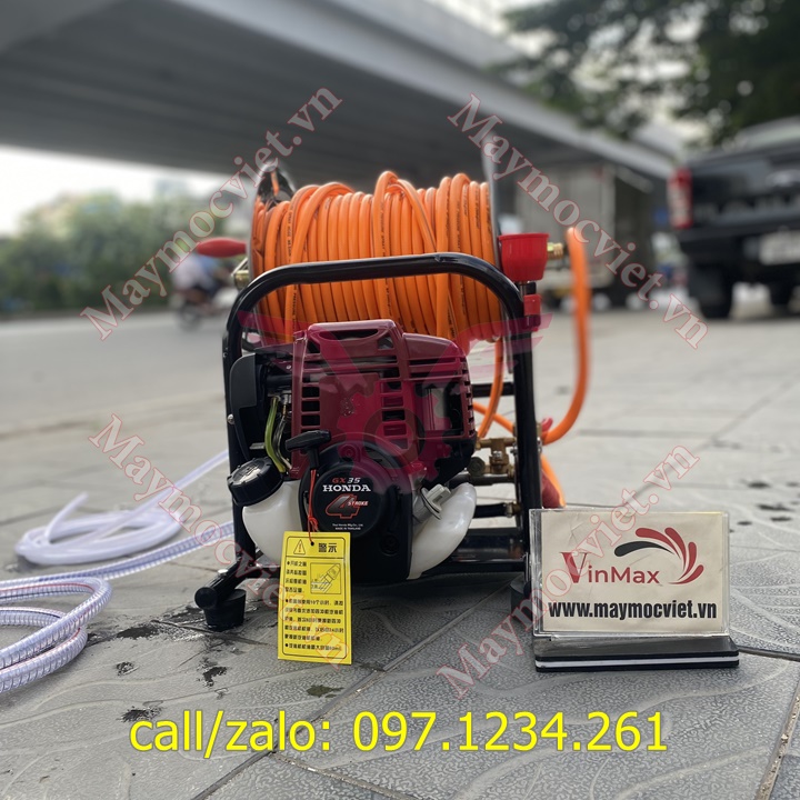 Máy phun thuốc gắn rulo cuộn dây 4 thì GX35