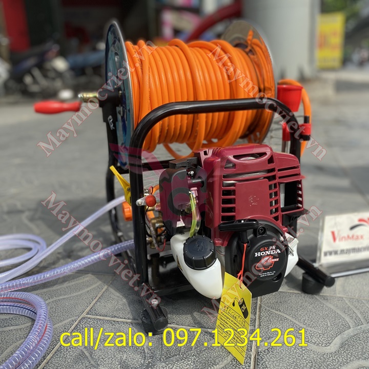 Máy phun thuốc gắn rulo cuộn dây 4 thì GX35