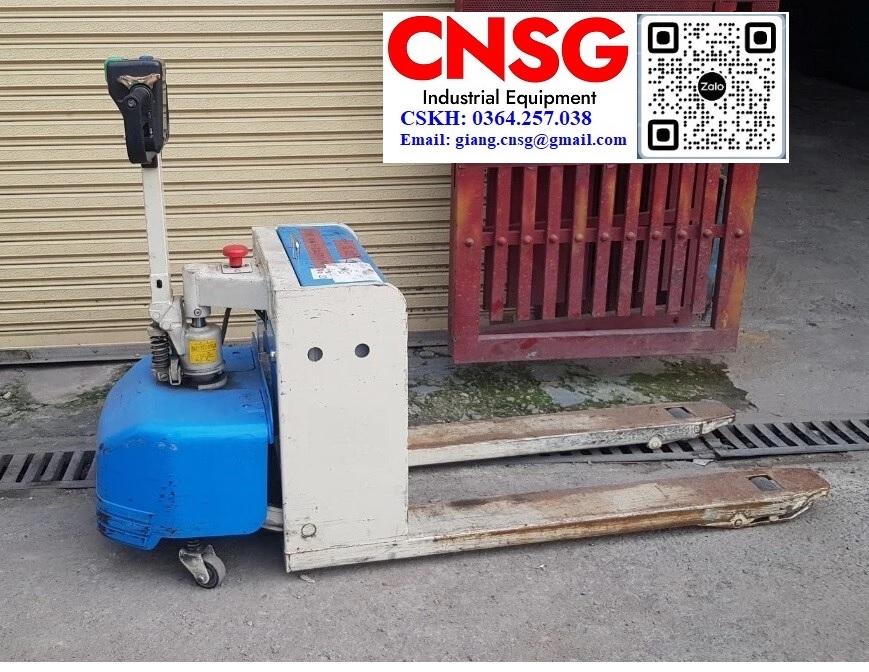 Xe nâng điện thấp đi bộ lái tải trọng 1500kg đã qua sử dụng
