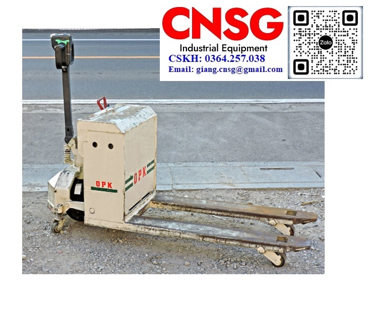 Xe nâng điện thấp đi bộ lái tải trọng 1500kg đã qua sử dụng