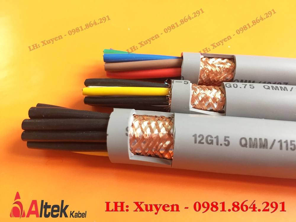 Cáp điều khiển 12C,12x0.5,12x0.75,12x1.0,12x1.5mm2 hãng Altek Kabel