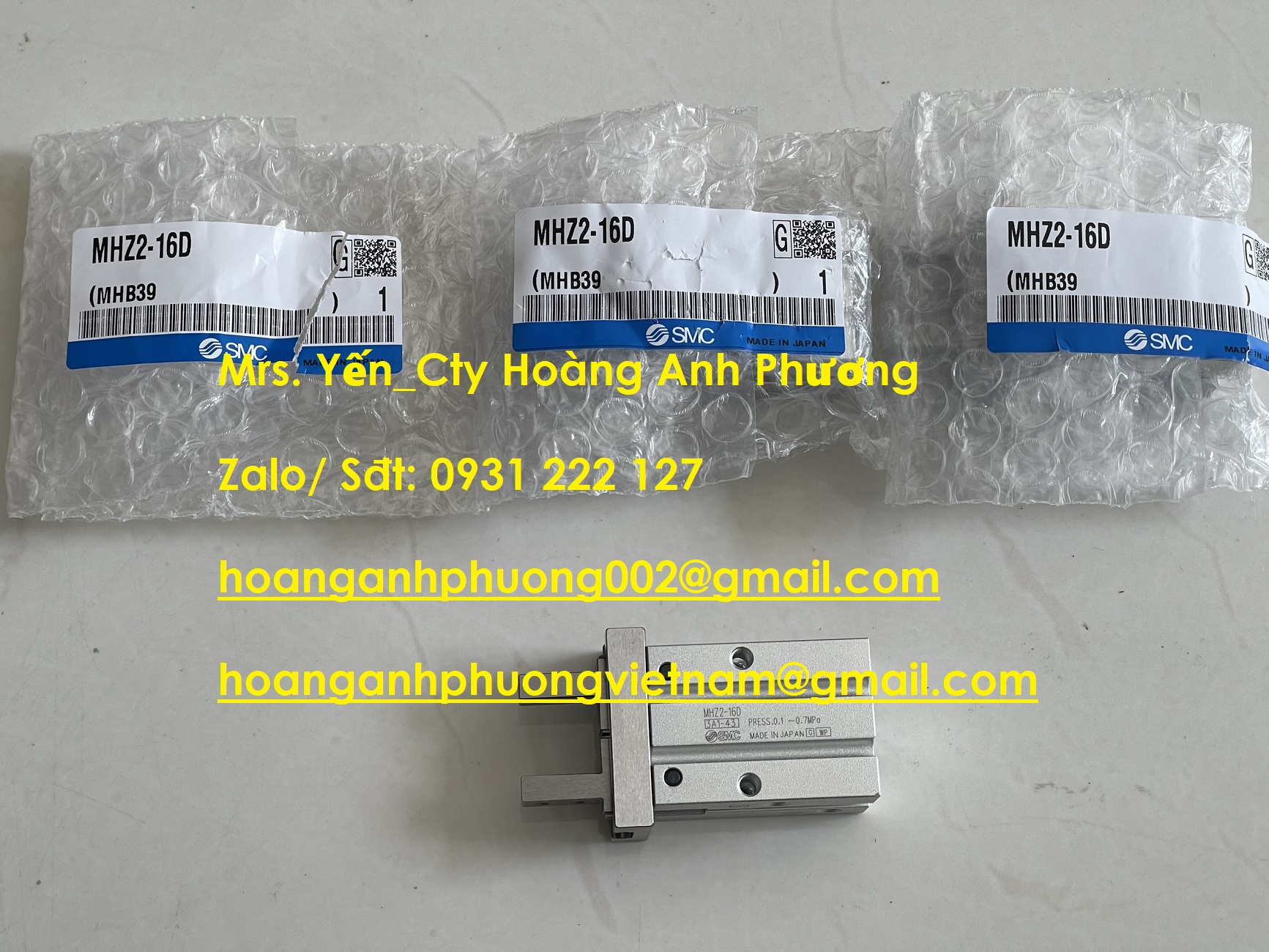 Xy lanh kẹp SMC MHZ2-16D, giá tốt tại Hoàng Anh Phương, BD