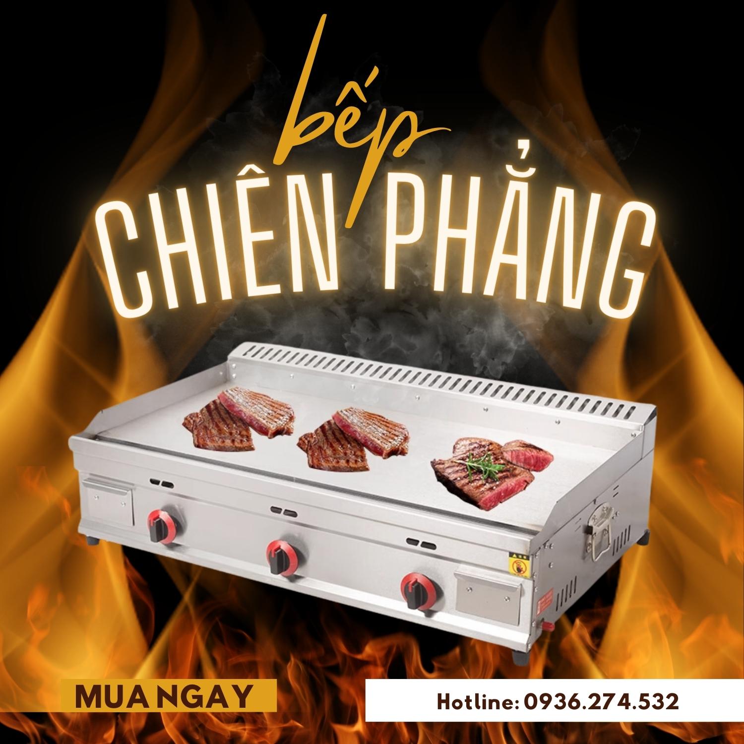 Bếp chiên phẳng gas size lớn  (90/ 100/ 120/ 150 cm)