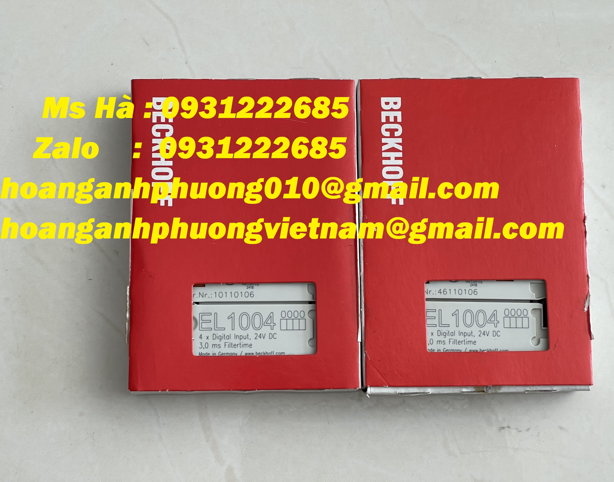 Thiết bị đầu cuối trong công nghiệp dòng beckhoff EL1004
