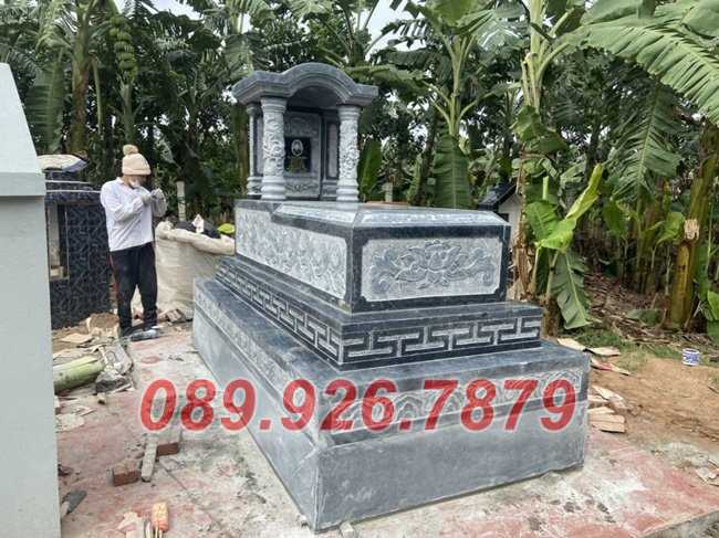 Mộ tam cấp - Mẫu mộ đá nguyên khối đẹp bán Bình Định