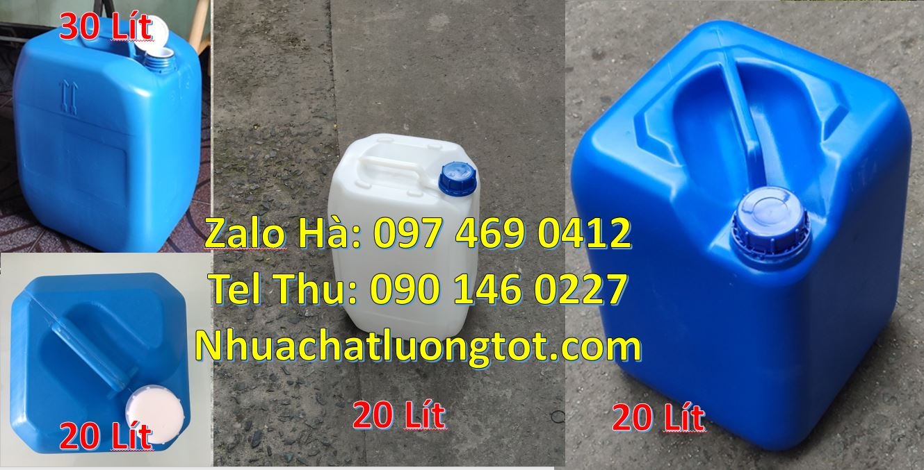 Bán can nhựa 25l có nắp thoát khí đựng mật mía,can nhựa 18l tròn xanh