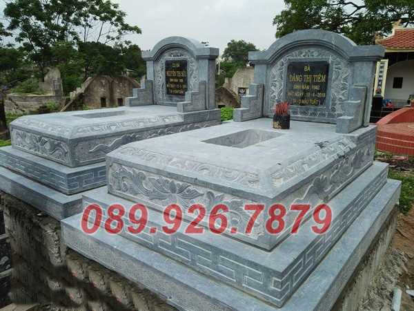 Sài Gòn thanh lý 40+ mộ đá đẹp mẫu 2023 - Mộ tam cấp có mái che đẹp