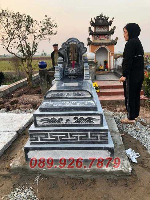 Mộ đá không mái - Mãu mộ đá tam cấp giá rẻ bán HCM - Thủ Đức