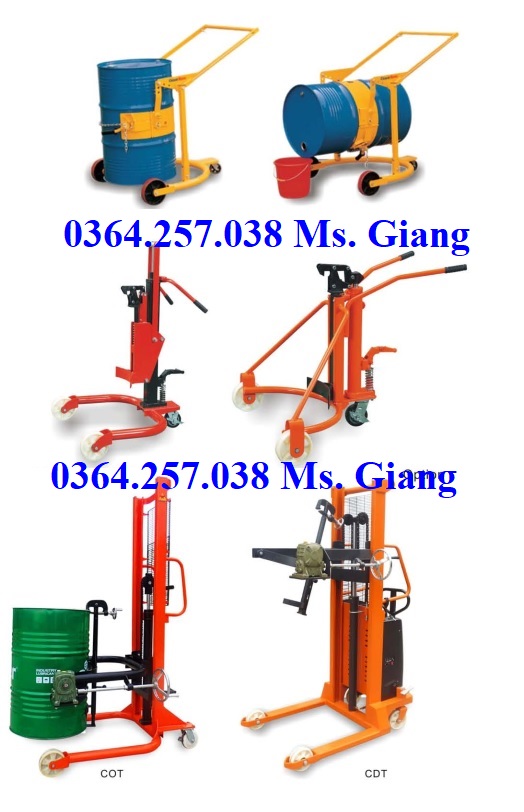 Giảm giá sâu: xe nâng thùng phuy loại di chuyển và quay đổ phuy