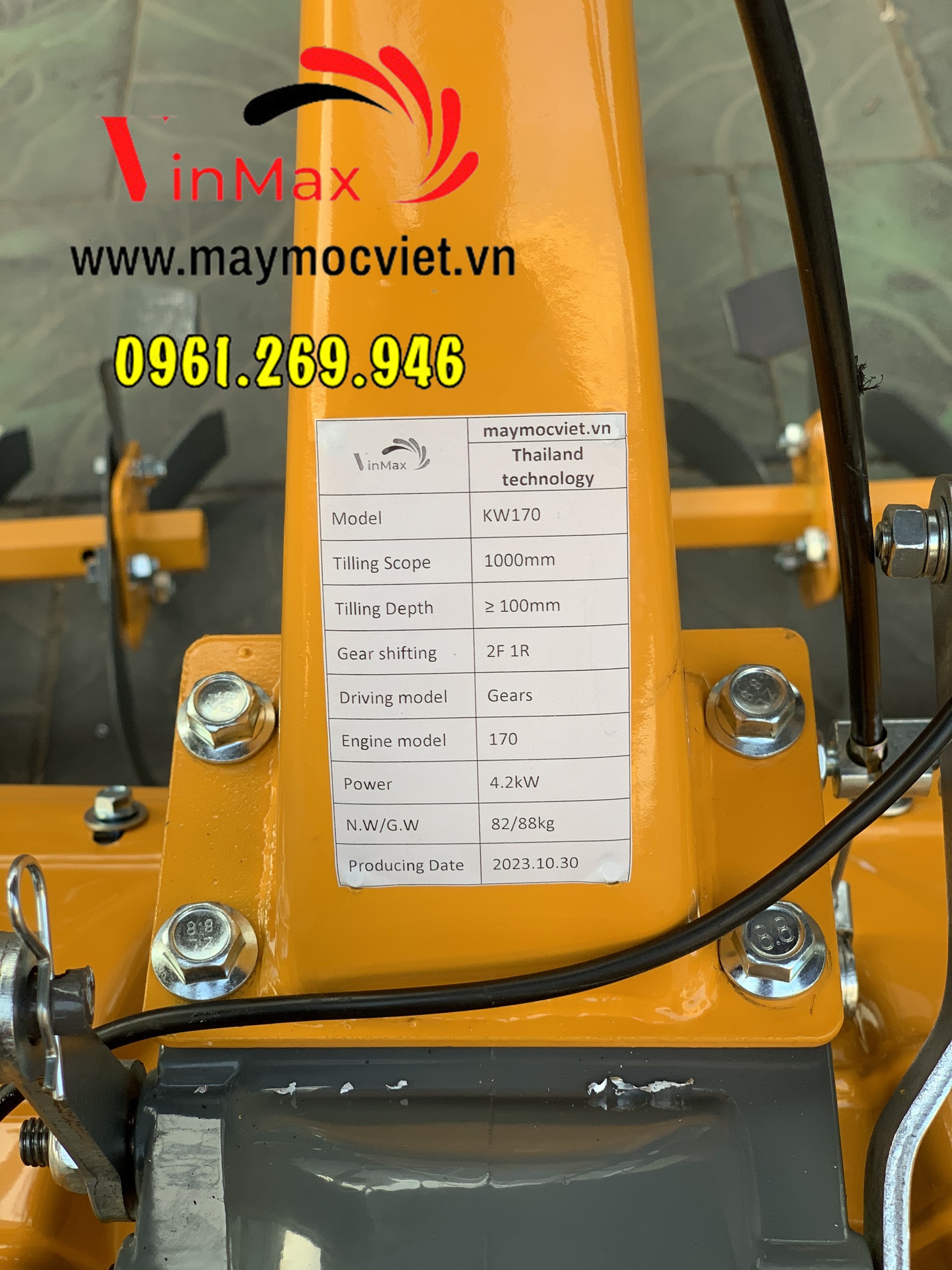 Máy xới đất mini chạy xăng Kawasaki KW170