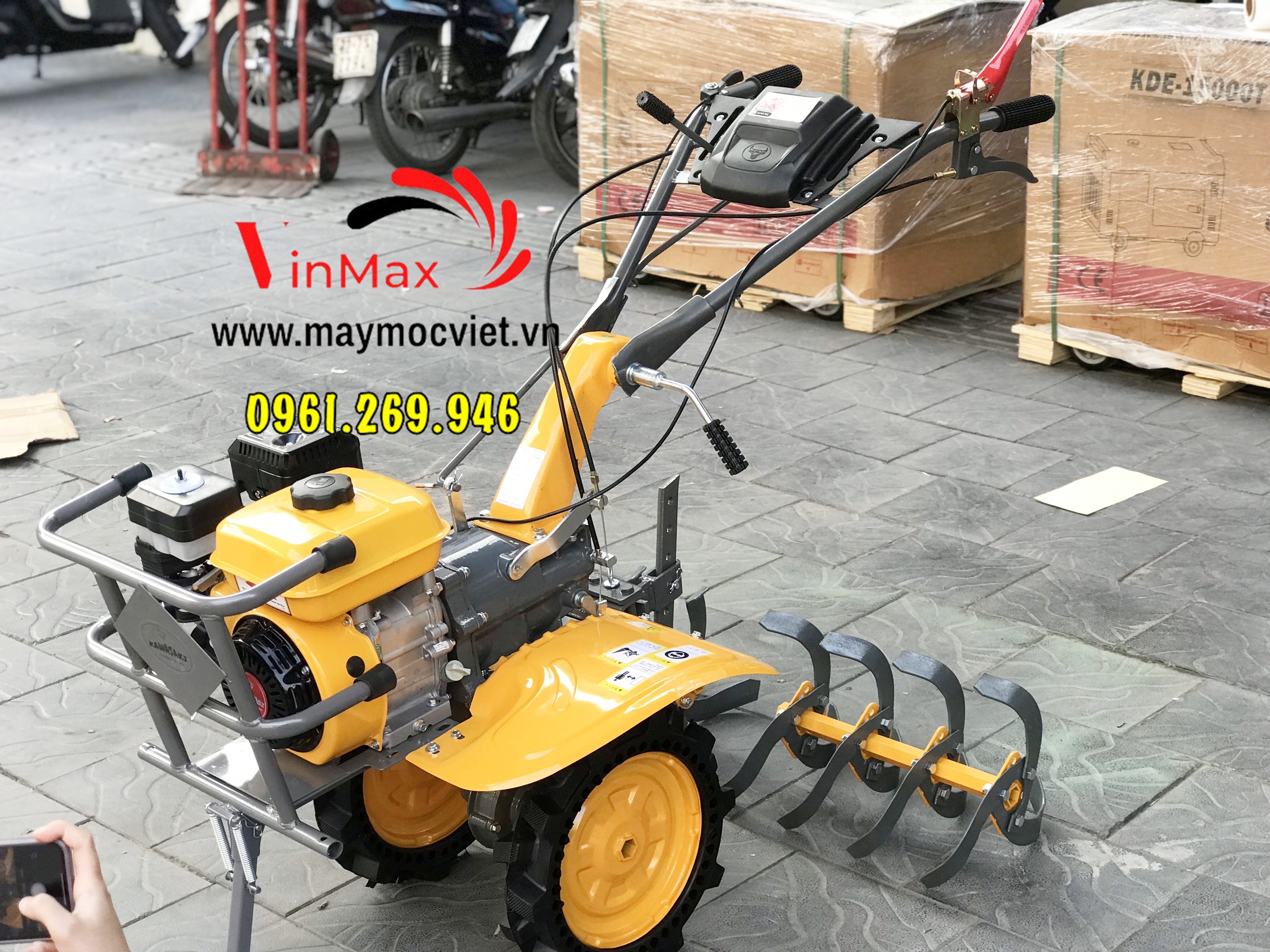 Máy xới đất mini chạy xăng Kawasaki KW170