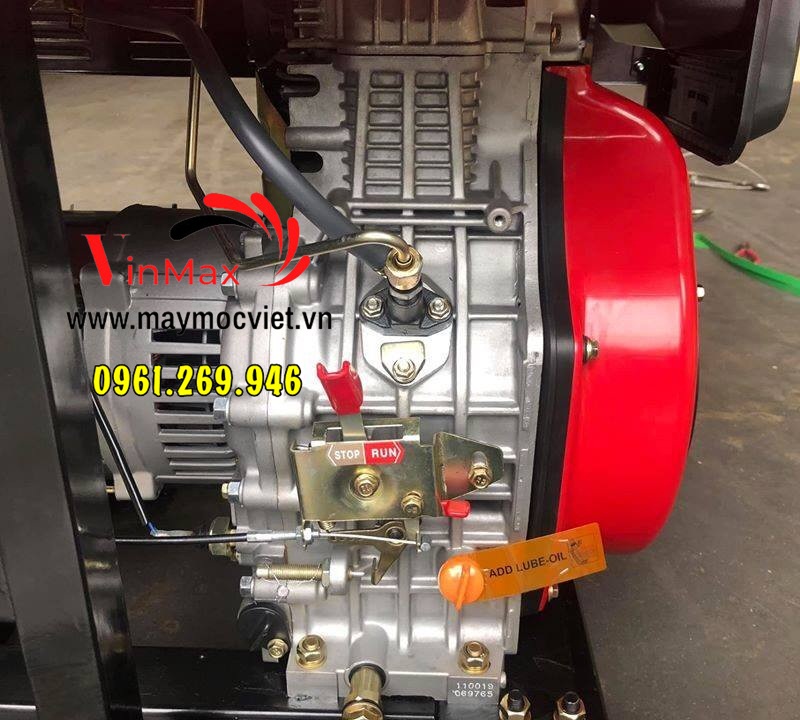 Máy phát điện chạy dầu 7Kw Sumokama SK10000E đề điện acquy