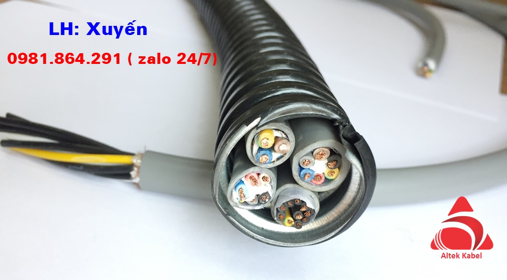 Cáp điều khiển 30C, 30x0.5,30x0.75,30x1.0,30x1.5mm2 hãng Altek Kabel