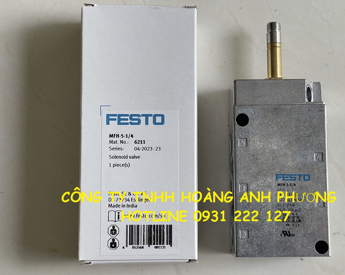 Van MFH-5-1/4 (6211) Festo giá hấp dẫn tại Hoàng Anh Phương