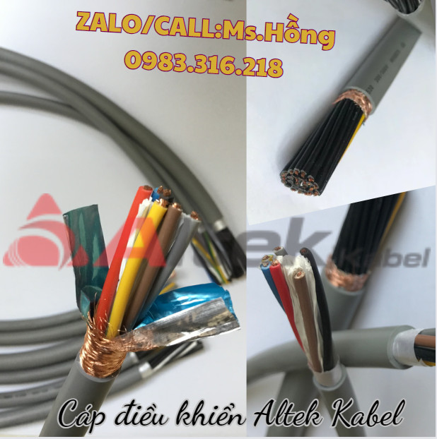 Cáp điều khiển có lưới chống nhiễu và không có lưới chống nhiễu
