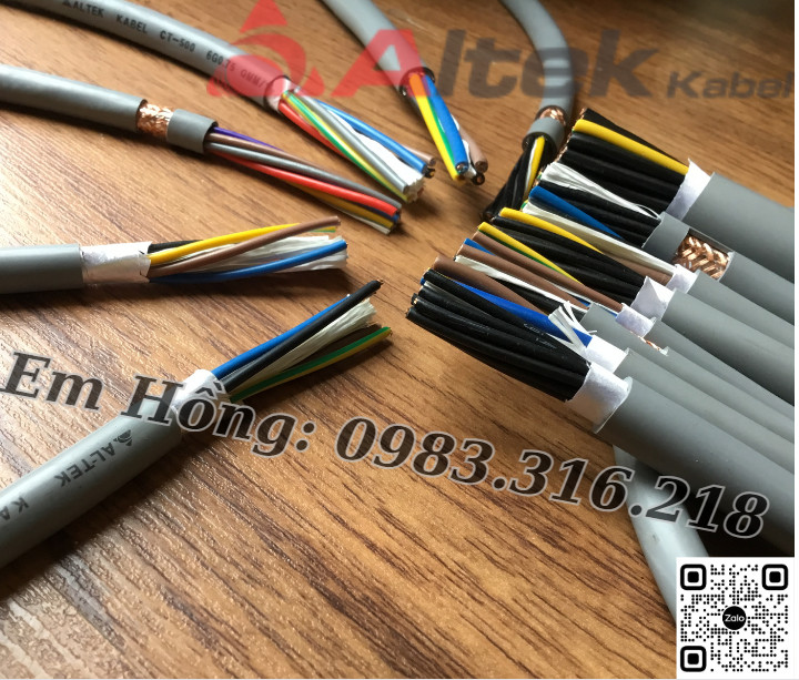 Cáp điều khiển có lưới chống nhiễu và không có lưới chống nhiễu
