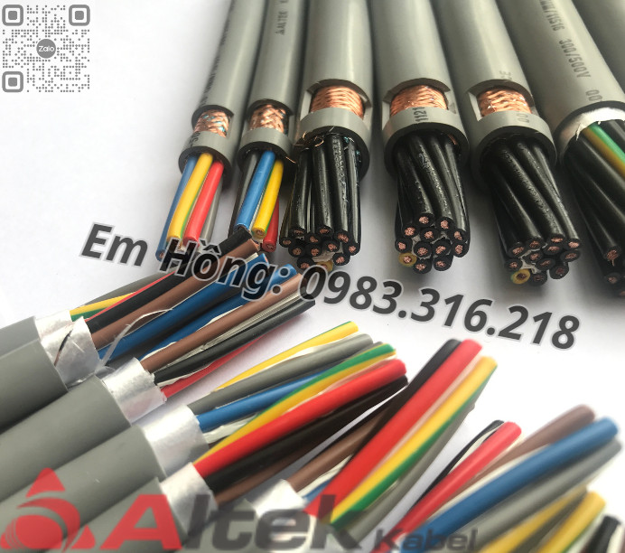 Cáp điều khiển có lưới chống nhiễu và không có lưới chống nhiễu