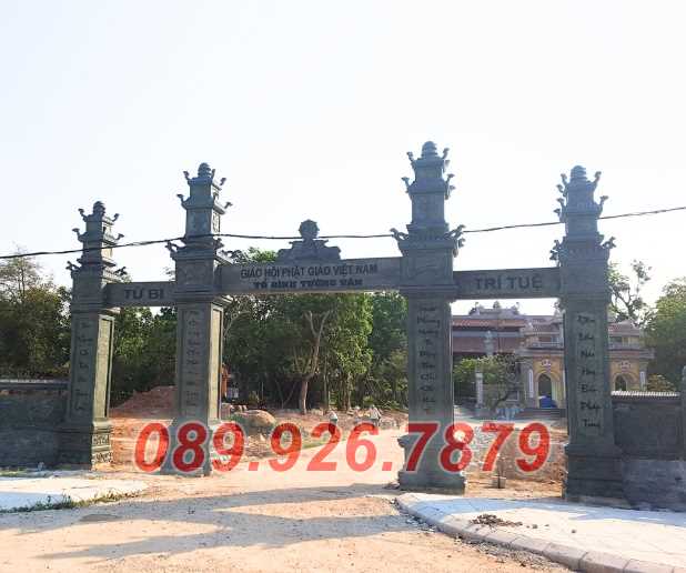 Thiết kế cổng đá sân nhà thờ họ, từ đường, chùa đình miếu bán Đồng Nai