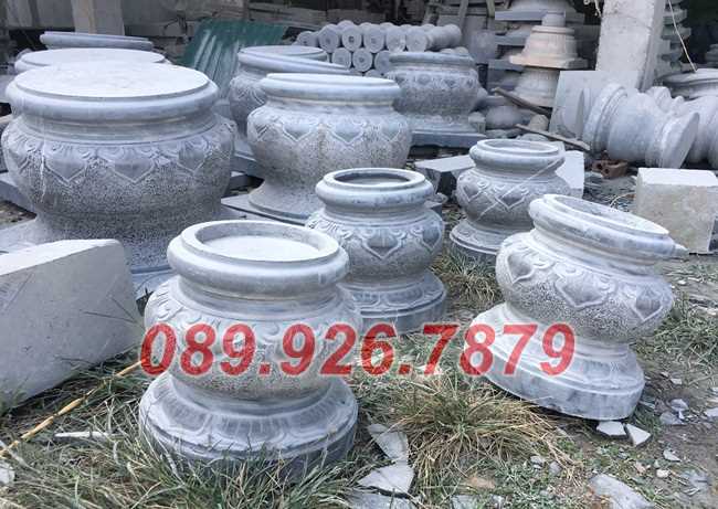 Chân cột đá - Mẫu đá kê chân cột chùa đình miếu đẹp bán Đồng Nai
