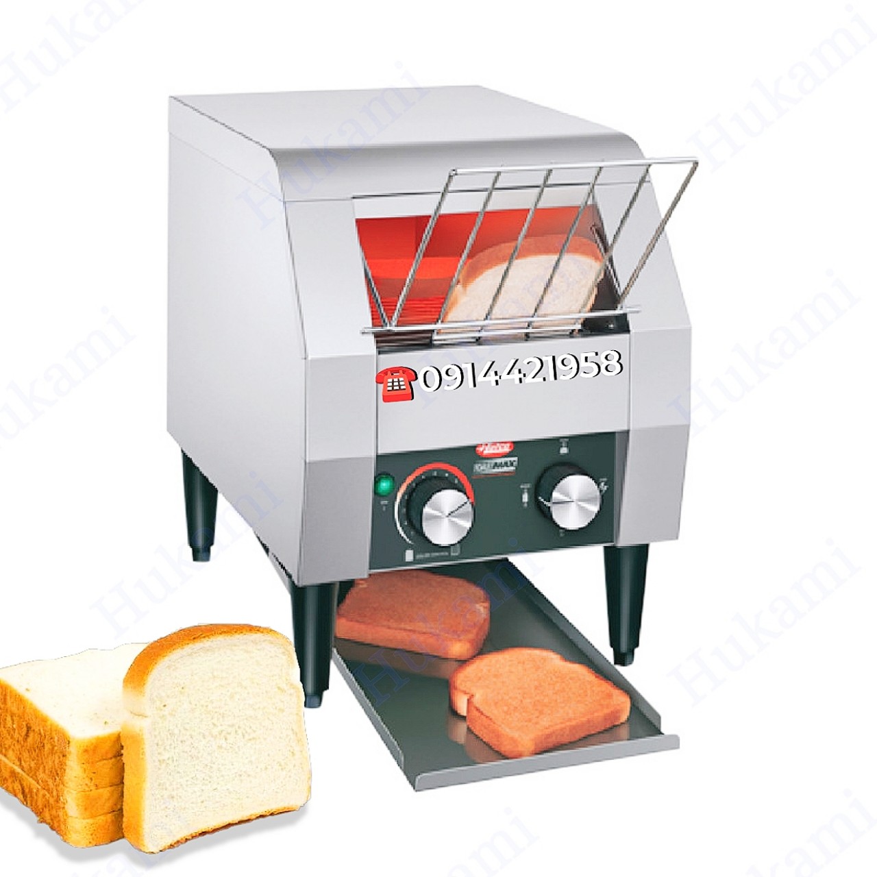 Thiết bị bếp Hukami - Máy nướng bánh mì băng chuyền  Hukami