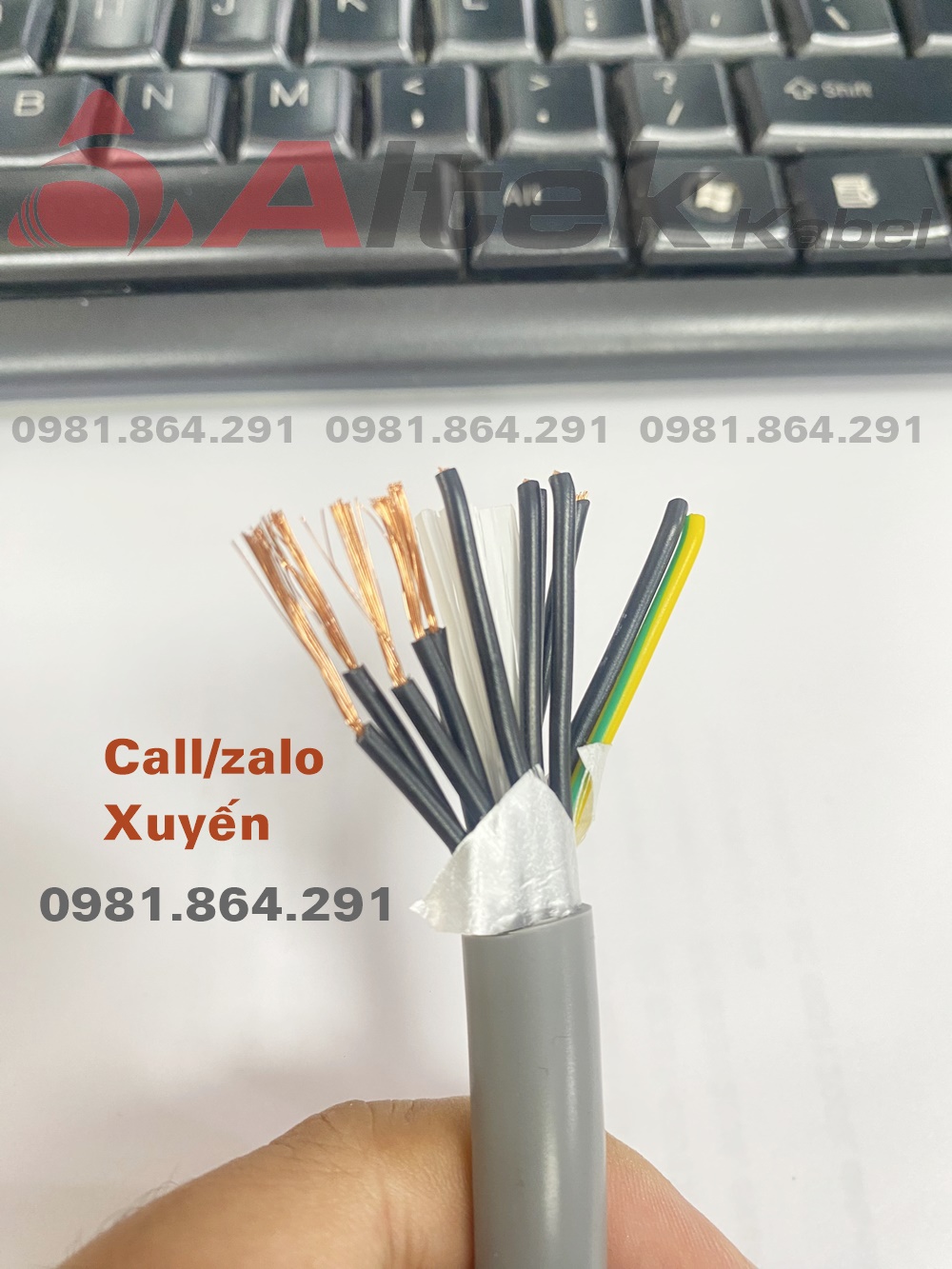 Phân phối dây cáp điện 12x0.5mm2 lõi đồng hãng Altek Kabel