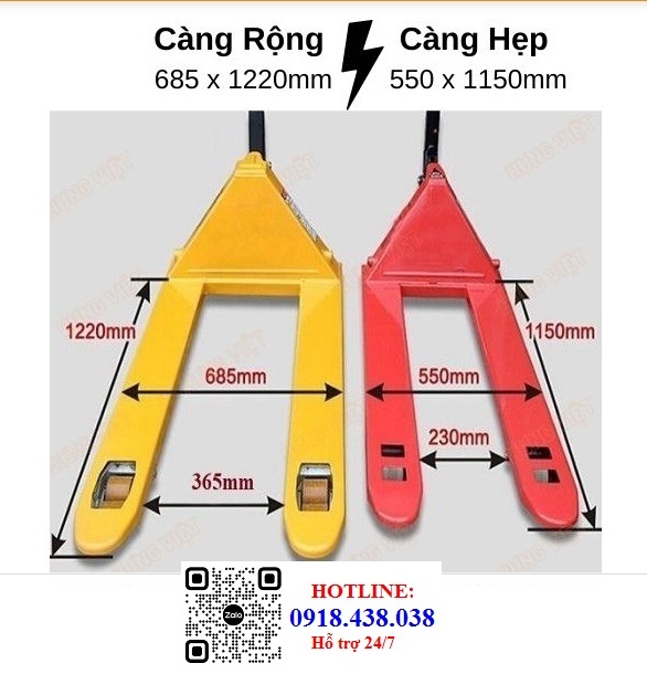xe nâng tay thấp 2 đến 5 tấn chính hãng giá rẻ