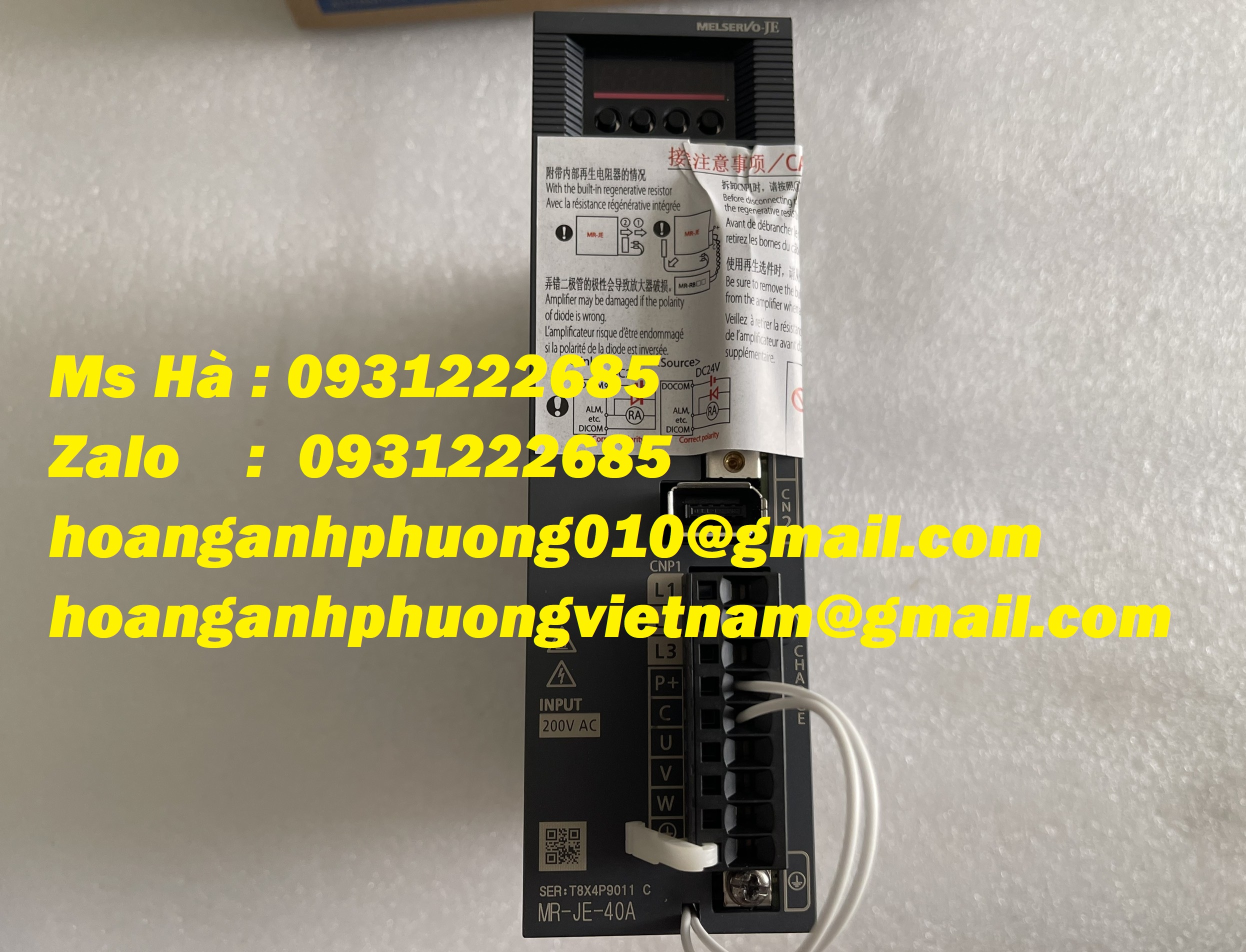 Servo driver nhập mới 100% MR-JE-40A mitsubishi - giá tốt
