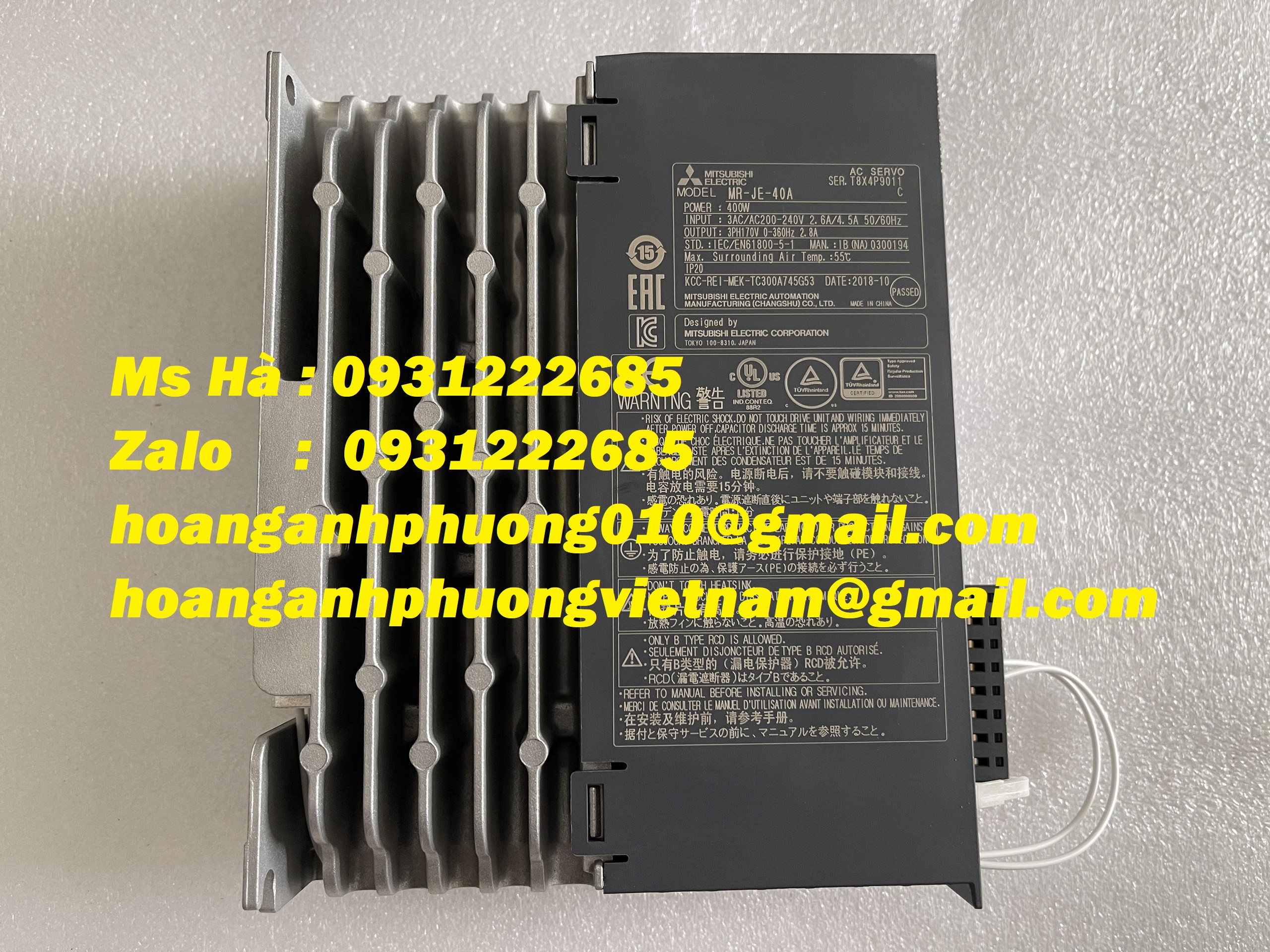 Servo driver nhập mới 100% MR-JE-40A mitsubishi - giá tốt