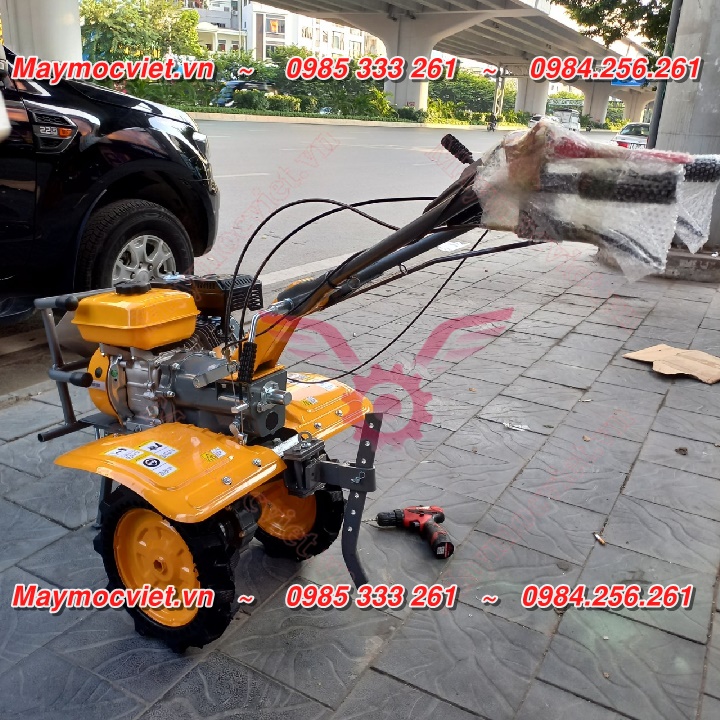 Máy xới đất mini dùng gia đình chạy xăng KAWASAKI KW170