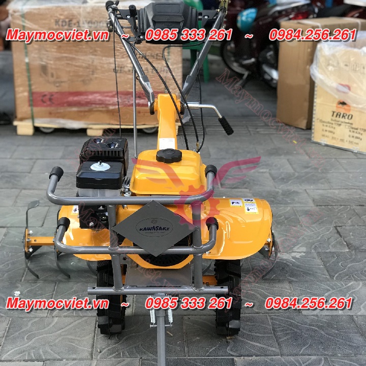 Máy xới đất gia đình chạy xăng giá rẻ động cơ KAWASAKI KW170