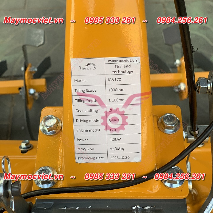 Máy xới đất mini đa năng KAWASAKI KW170 chạy xăng bảo hành 12 tháng