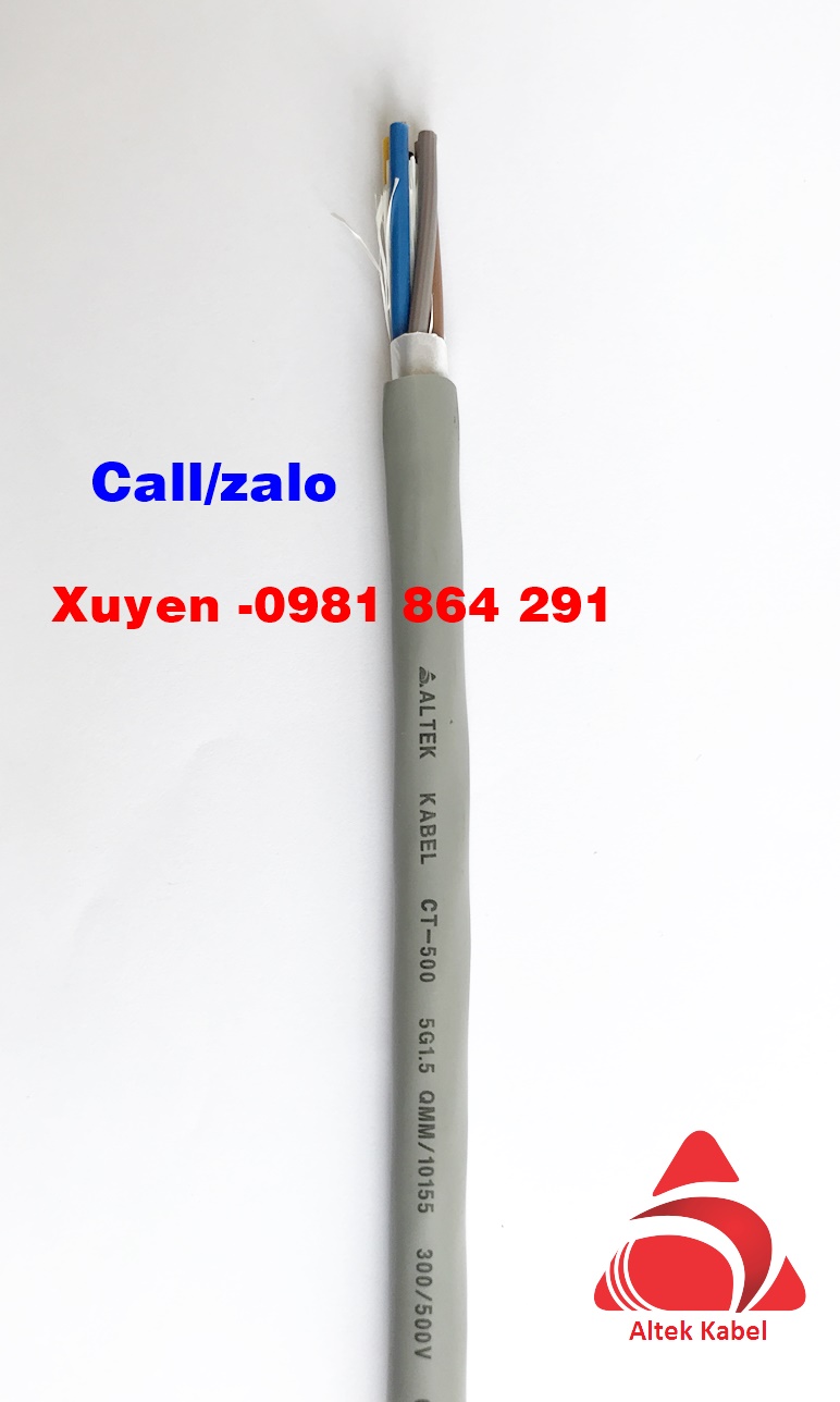 Chuyên cáp điện tín hiệu 5x0.5,5x0.75,5x1.0,5x1.5mm2 Altek Kabel
