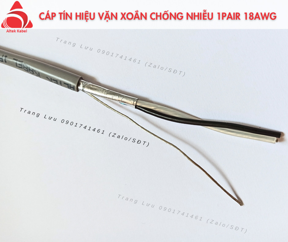 Cáp vặn xoắn chống nhiễu 1pair 18awg tại Đà Nẵng, Hà Nội, Hồ Chí Minh