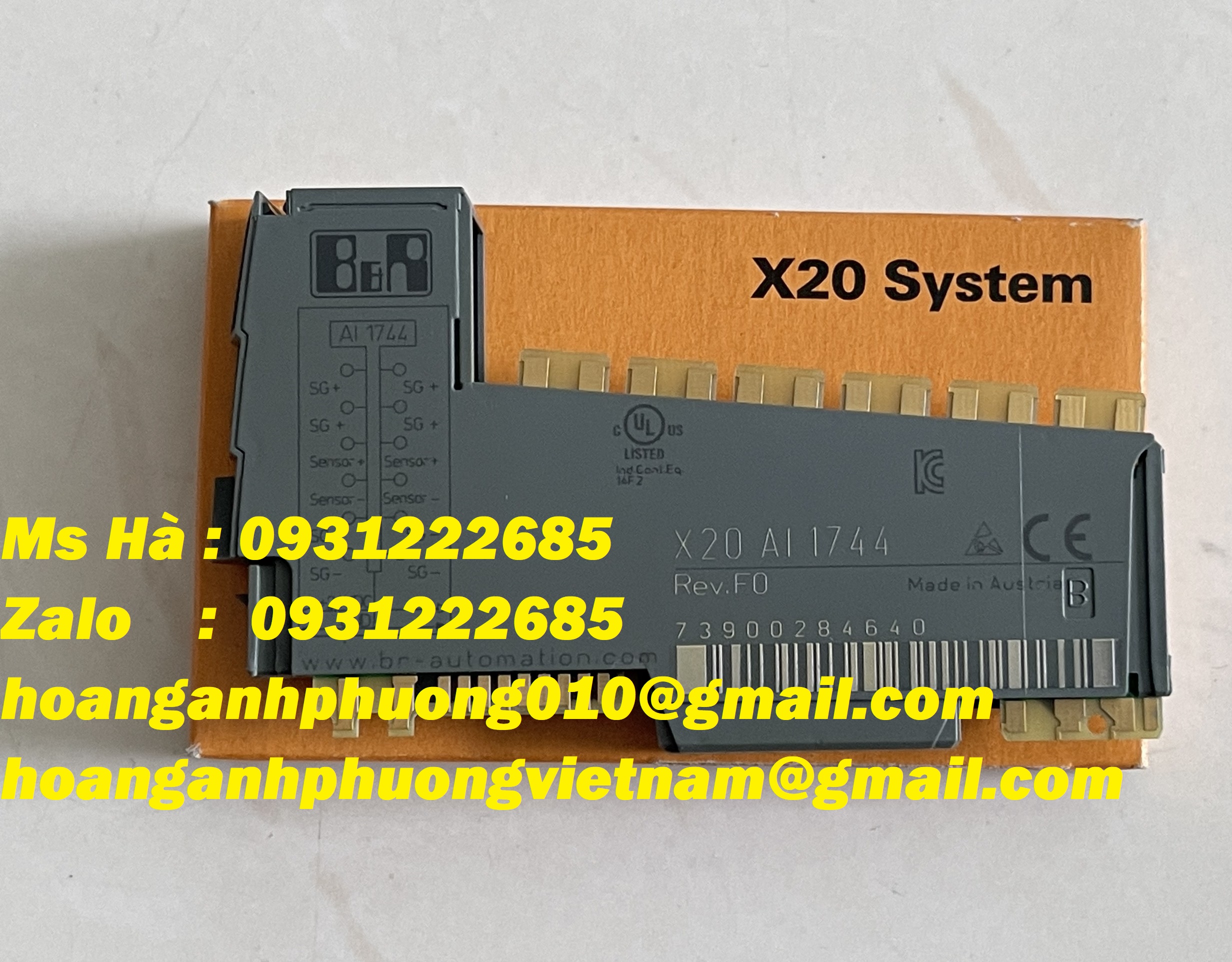 Hàng nhập khẩu dòng B&R mô đun X20AI1744 - mới 100%