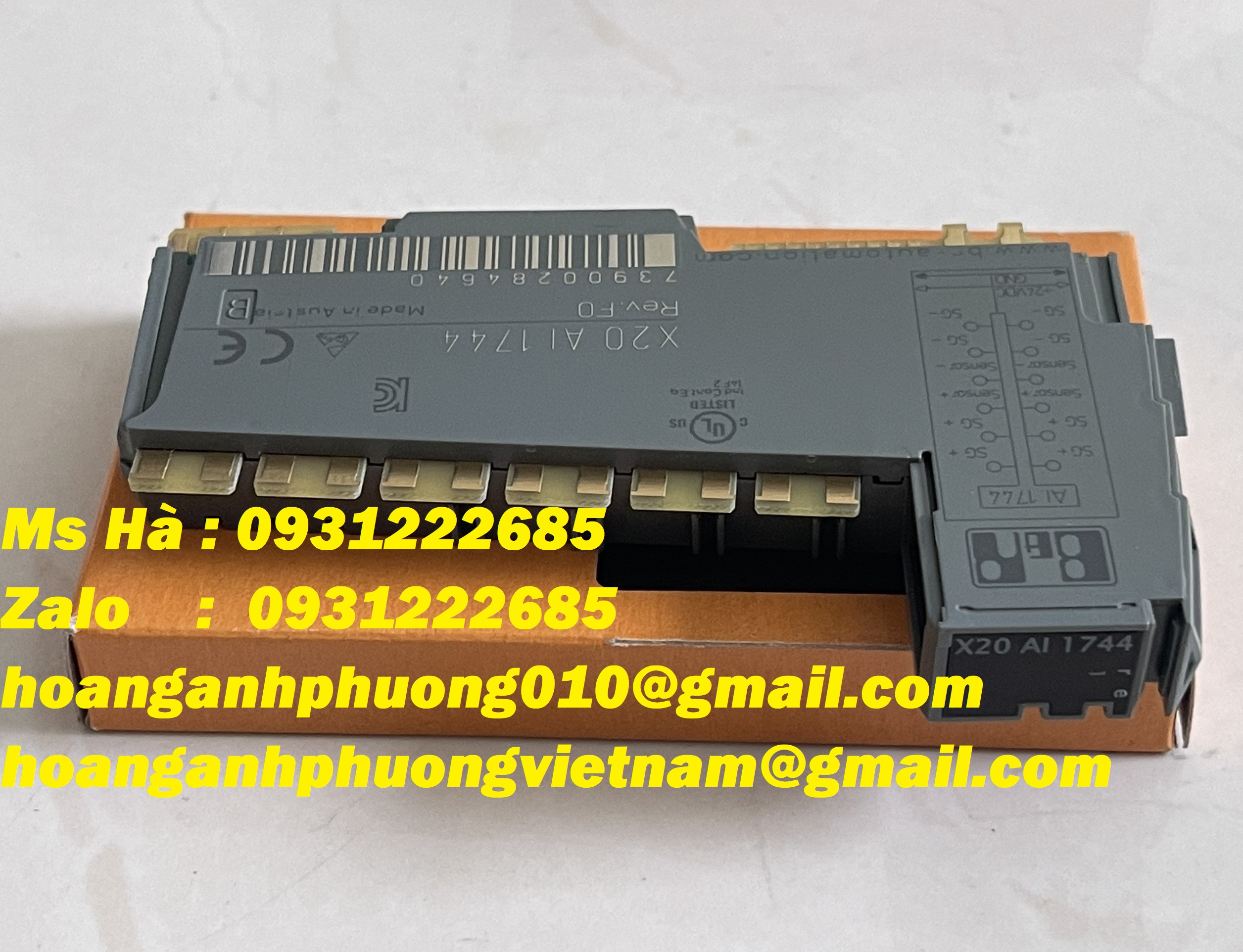 Hàng nhập khẩu dòng B&R mô đun X20AI1744 - mới 100%