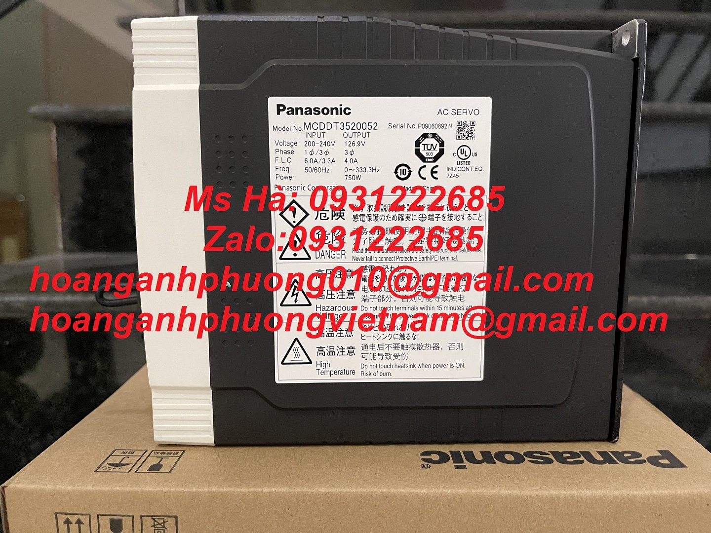 Trình điều khiển 750W giá tốt dòng panasonic MCDDT3520052