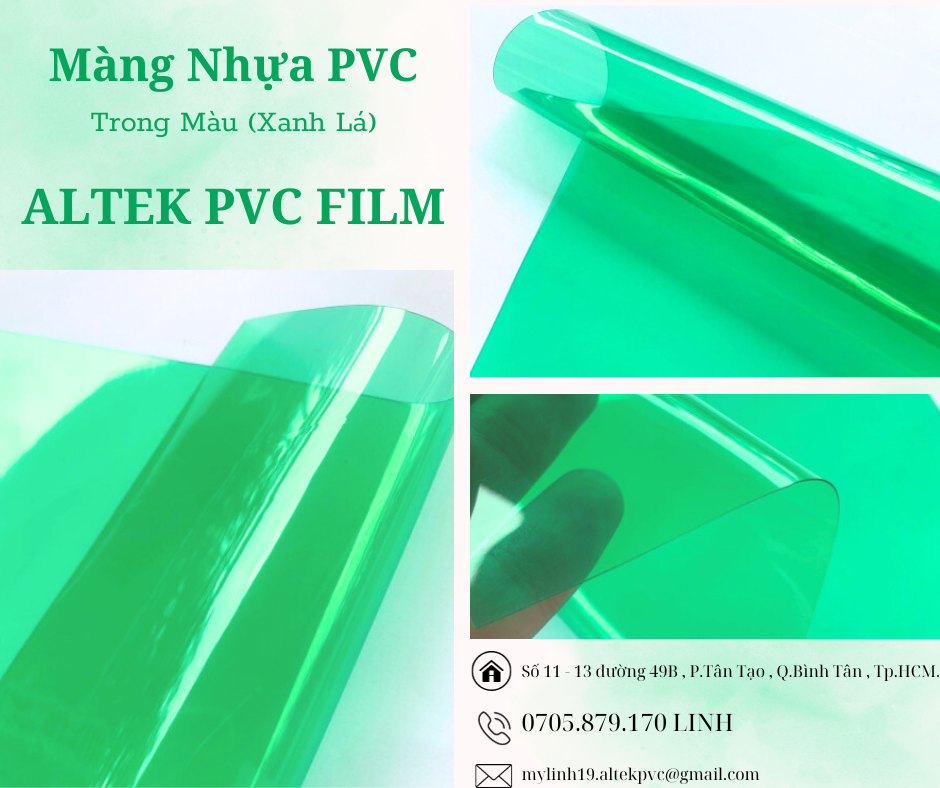 Giá Gốc Màng Nhựa Trong Màu Dùng Làm Túi Xách Thời Trang
