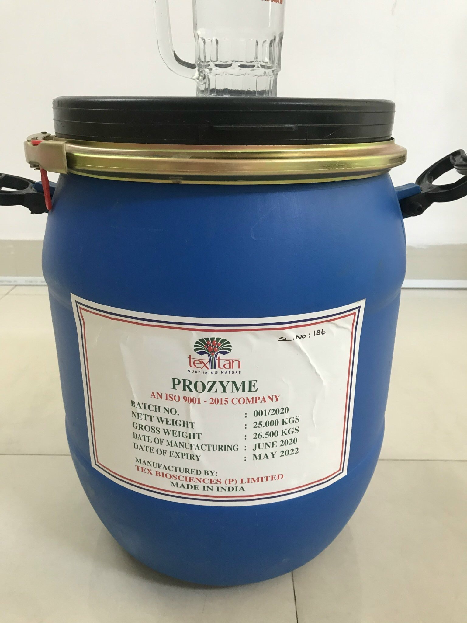 Prozyme - enzyme tẩy nhớt bạt hàng Ấn Độ thùng 25 kg giá sỉ