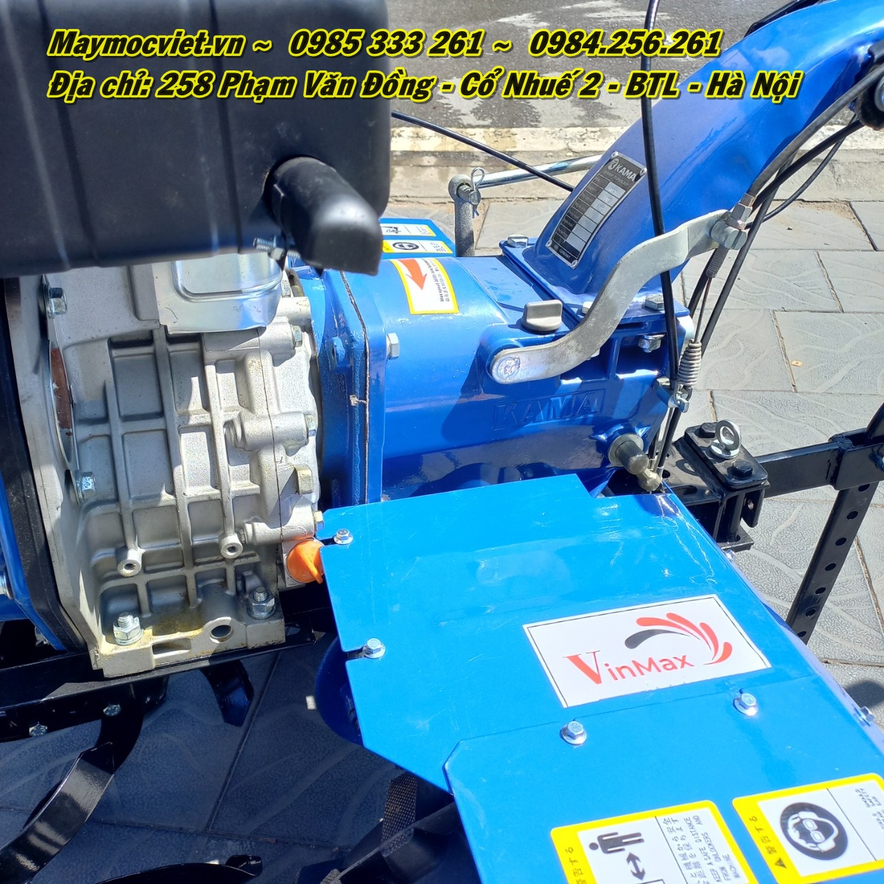 Máy xới đất chạy dầu 178 chuyển hướng thương hiệu KAMA của Đức