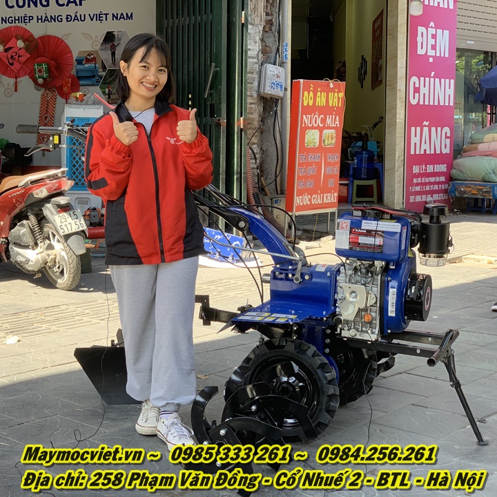 Máy xới đất KAMA 178F chạy dầu công suất 7HP - bảo hành 12 tháng