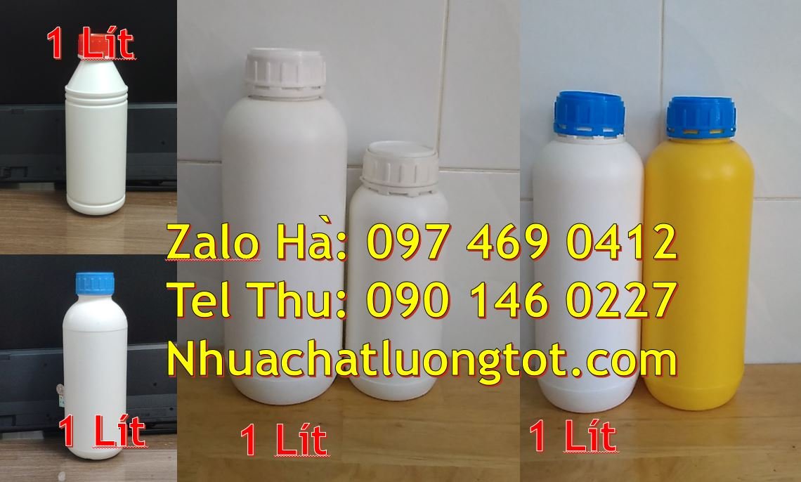 Bán chai nhựa 0.5l có nắp thoát khí màu trắng nắp vặn,chai nhựa 1l rẻ