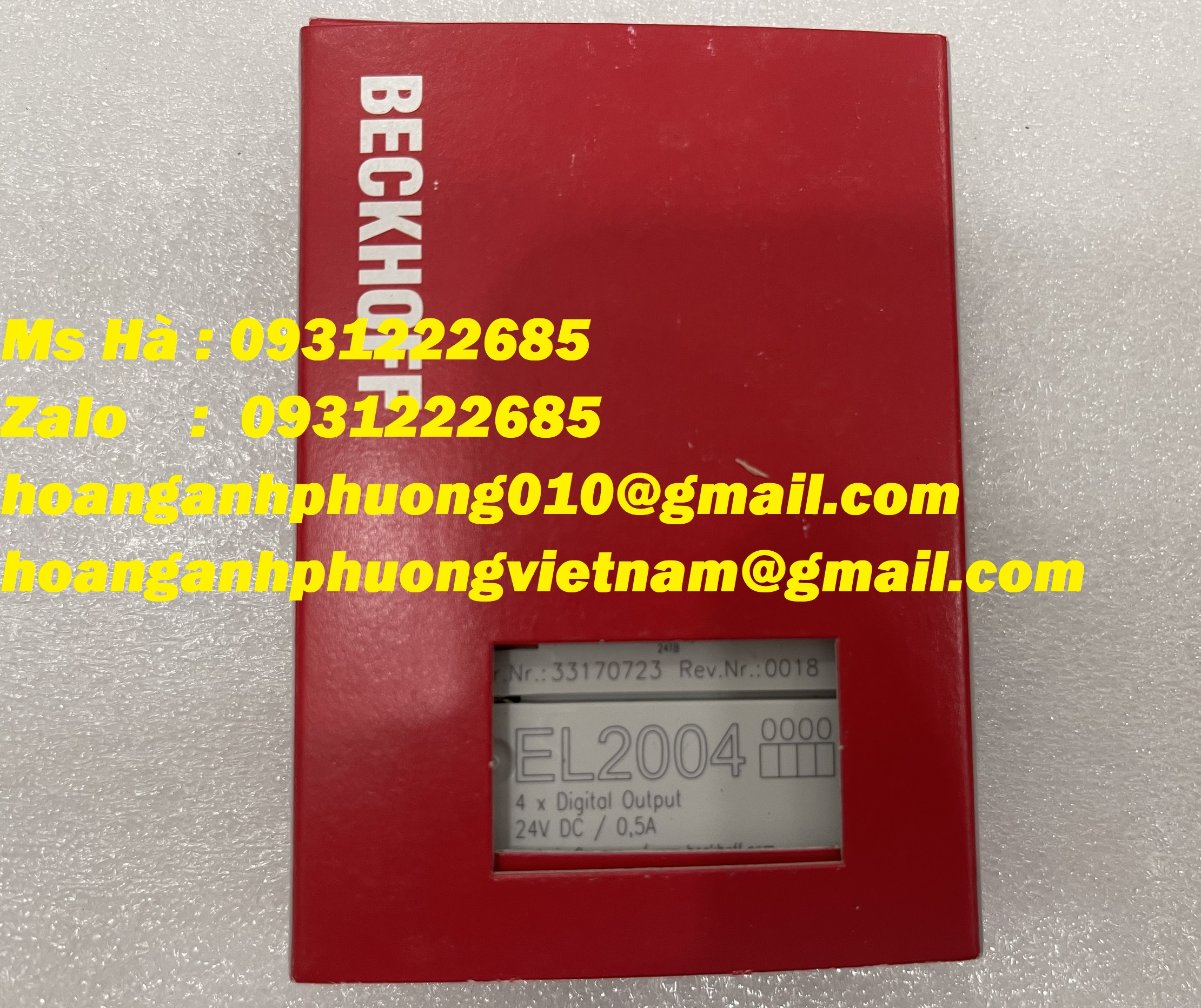 Thiết bị đầu cuối EL2004 beckhoff - giao nhanh - hàng chất lượng