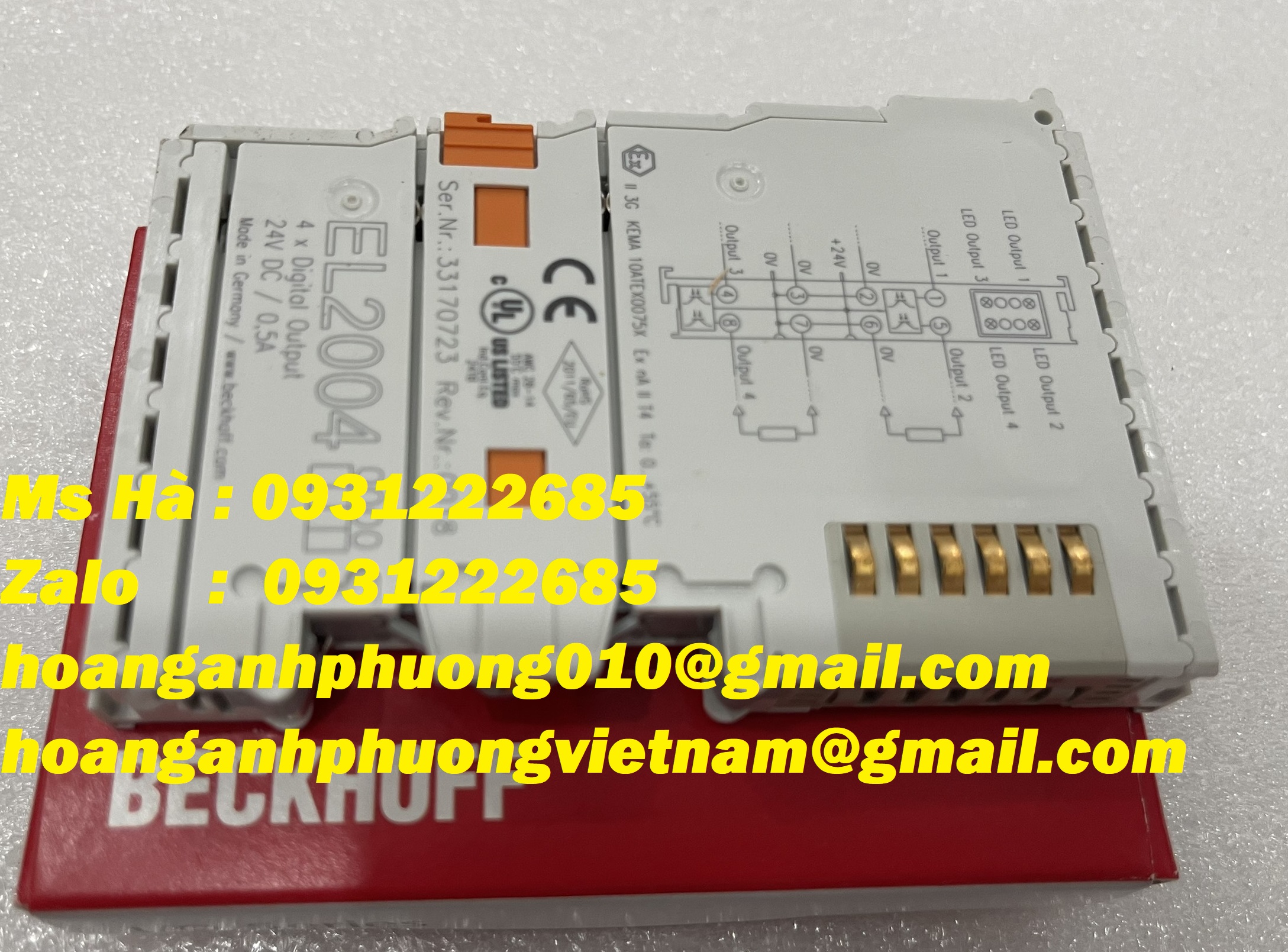 Thiết bị đầu cuối EL2004 beckhoff - giao nhanh - hàng chất lượng