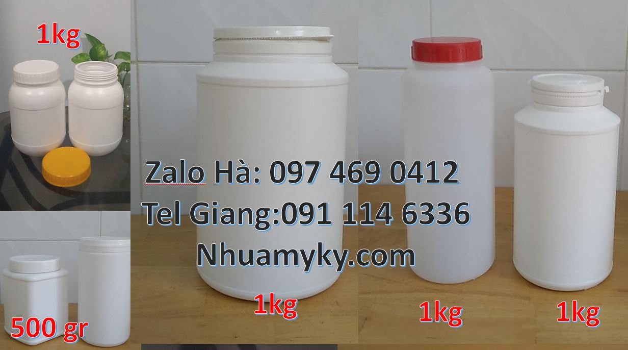 Bán hũ nhựa 200g nắp vặn,hũ nhựa 250g trắng tròn nắp đậy chất lượng ca