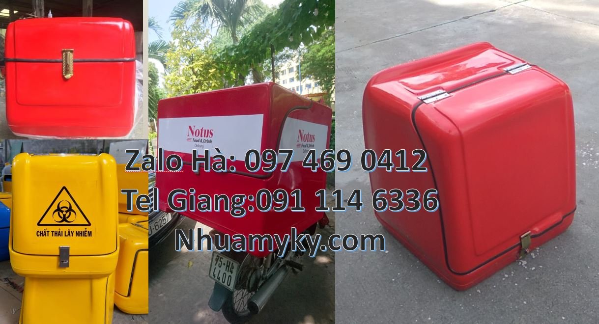 Bán thùng giao hàng đằng sau xe máy,thùng giao đồ ăn nước uống giá rẻ