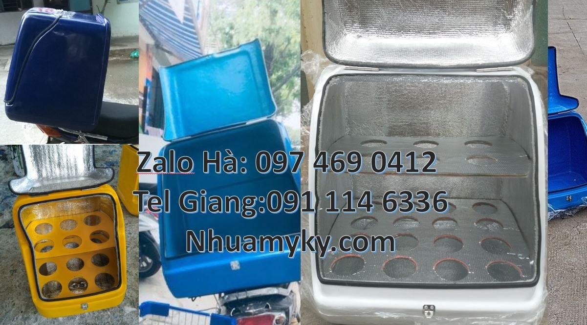 Bán thùng giao hàng đằng sau xe máy,thùng giao đồ ăn nước uống giá rẻ