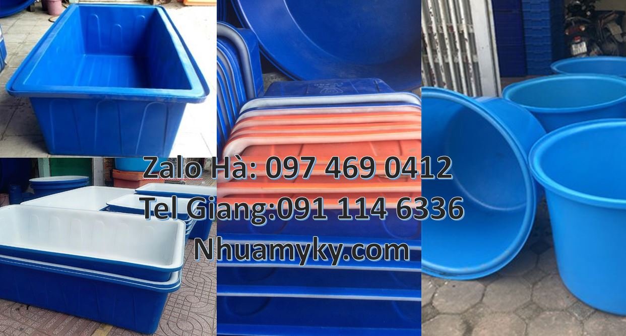 Bán thùng nhựa tròn 1200l màu xanh,thùng nhựa vuông 1800l đựng nước sa